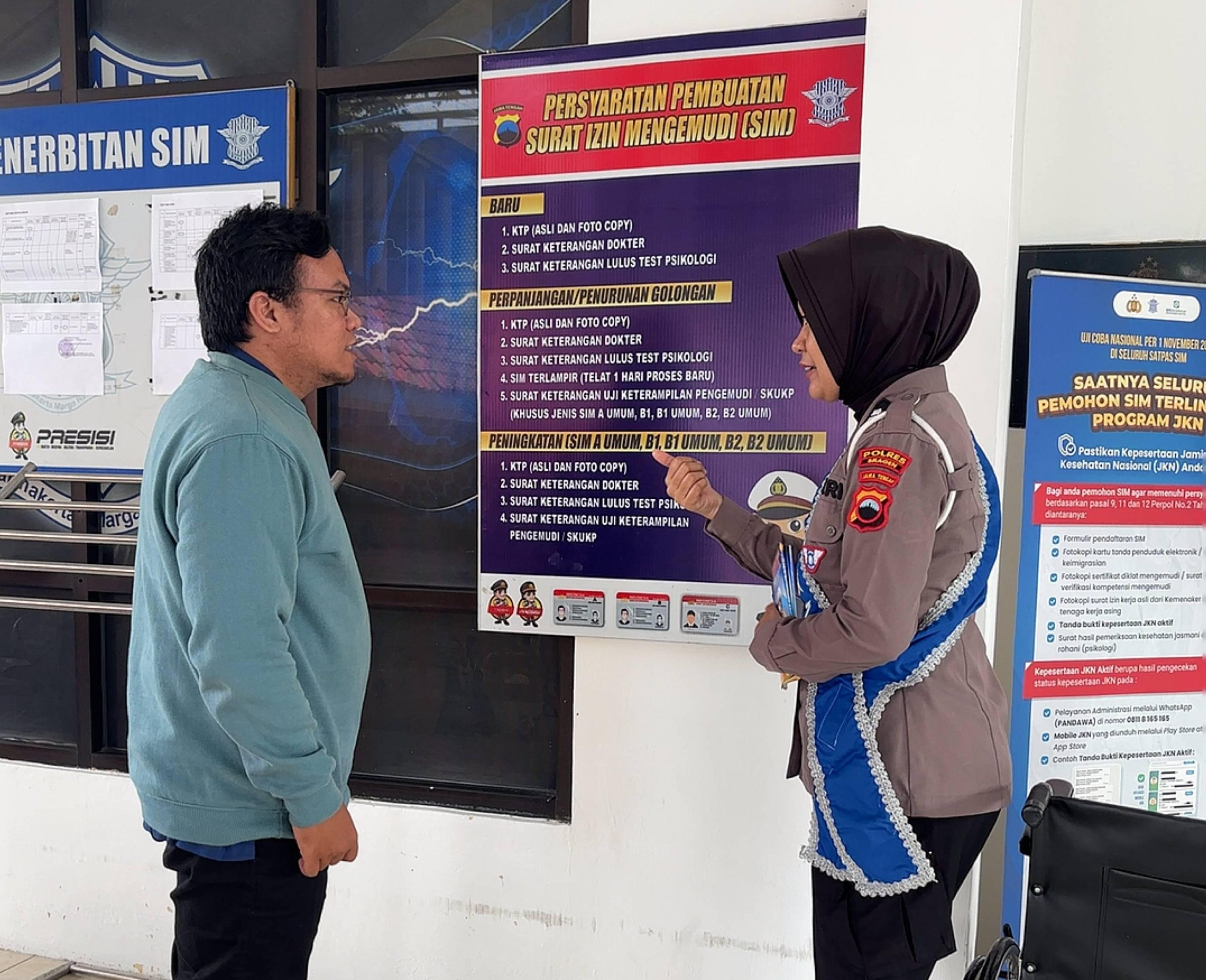 Satpas Polres Sragen Pastikan Kepastian Biaya, Banner Tarif Resmi Kini Terpasang Jelas